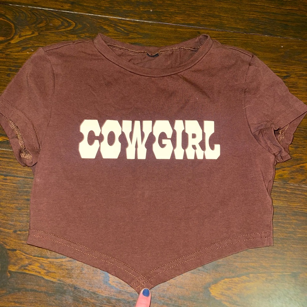 Cowgirl crop top